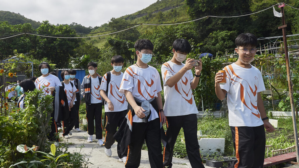 Farming with the S2 Students